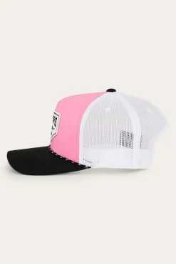 Outlet Ringers Western Garage Trucker Cap - Melon/Black