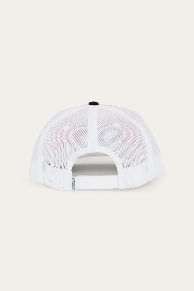 Outlet Ringers Western Garage Trucker Cap - Melon/Black