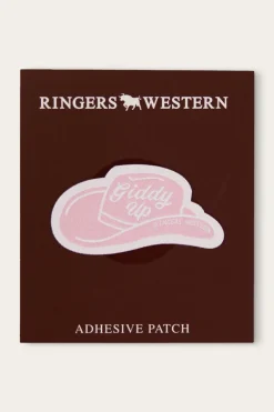 Hot Ringers Western Giddy Up Patch - Pastel Pink