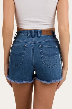 Outlet Ringers Western Gracie Womens Denim Short - True Blue