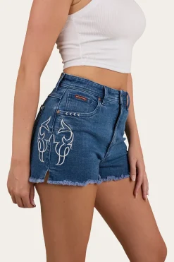 Outlet Ringers Western Gracie Womens Denim Short - True Blue