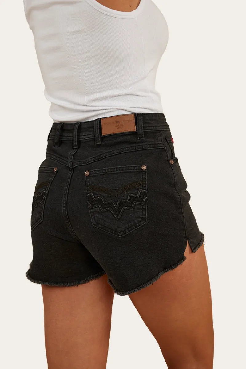 Discount Ringers Western Gracie Womens Denim Short - Black