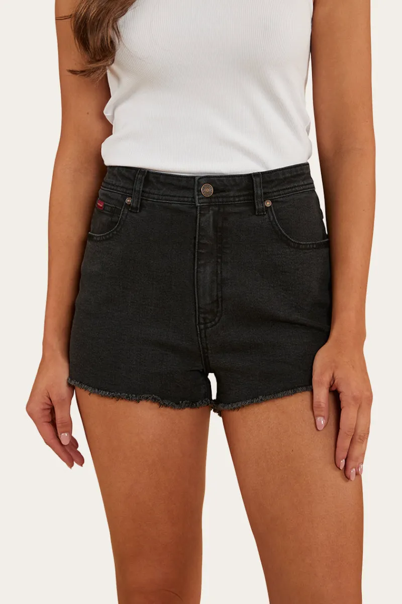Discount Ringers Western Gracie Womens Denim Short - Black