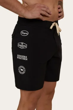 Online Ringers Western Griffith Mens Swim Short - Black
