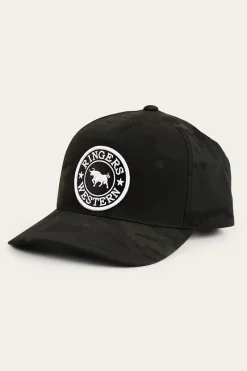 Ringers Western Grover Tech Baseball Cap - Black / Camo