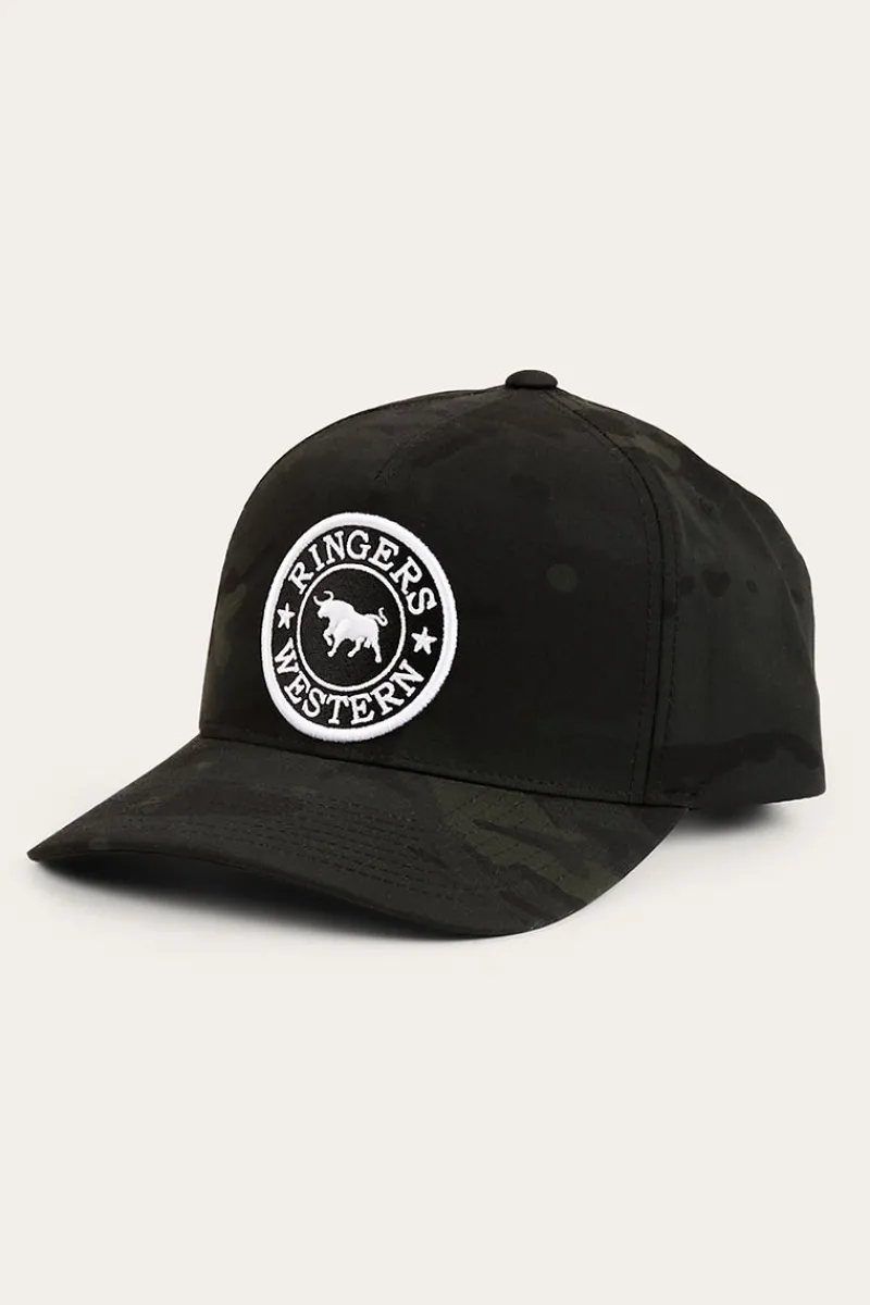 Ringers Western Grover Tech Baseball Cap - Black / Camo