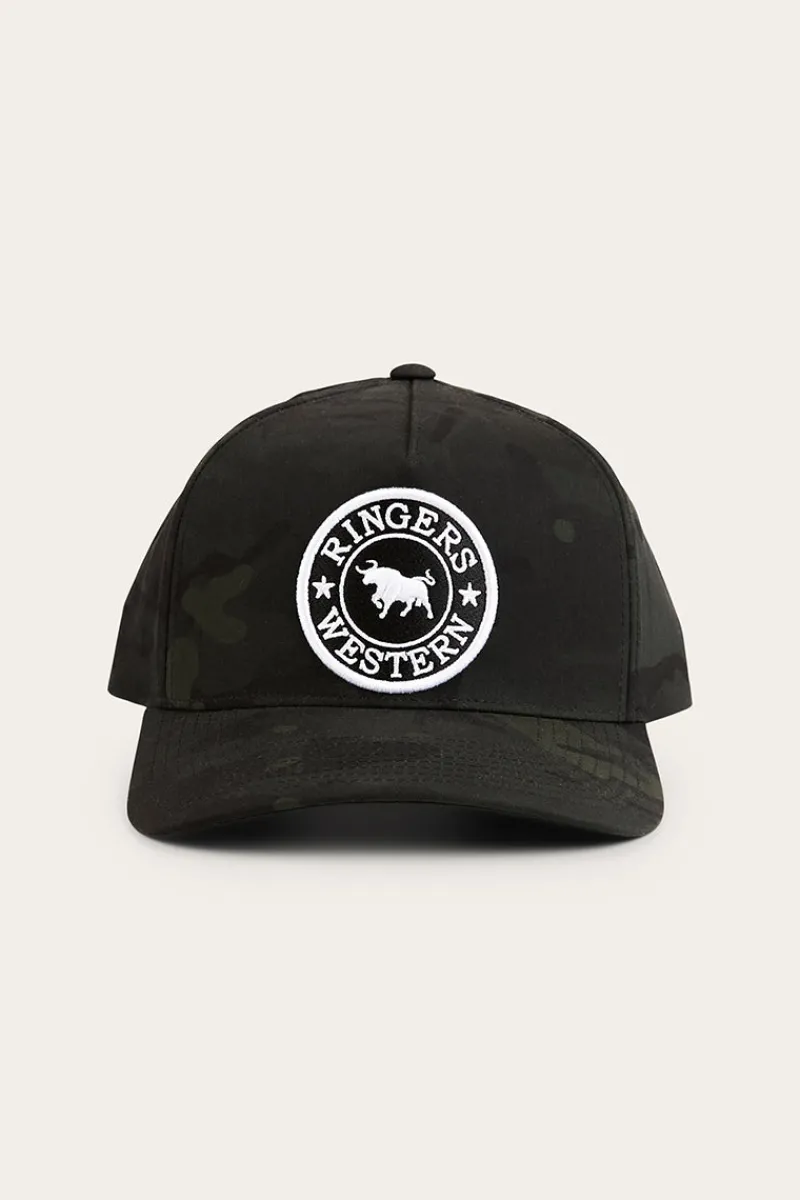 Ringers Western Grover Tech Baseball Cap - Black / Camo