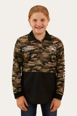 Discount Ringers Western Halls Creek Kids Fishing Jersey - Camo