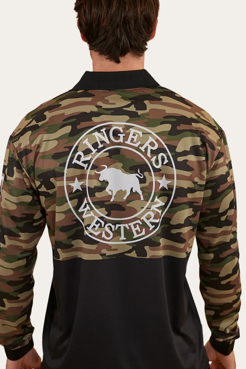 Discount Ringers Western Halls Creek Unisex Fishing Jersey - Camo