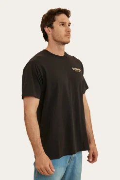Clearance Ringers Western Haulin Mens Loose Fit T-Shirt - Black