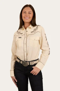 Discount Ringers Western Helena Womens Western Shirt - Off White