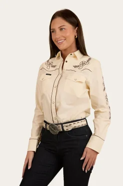Discount Ringers Western Helena Womens Western Shirt - Off White