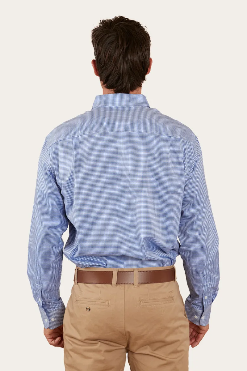 Sale Ringers Western Heritage Mens Check Dress Shirt - Blue