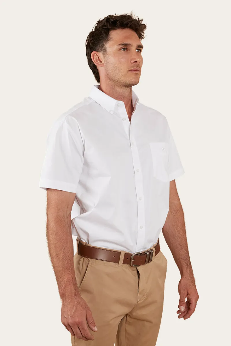 Sale Ringers Western Heritage Mens Short Sleeve Dress Shirt - White