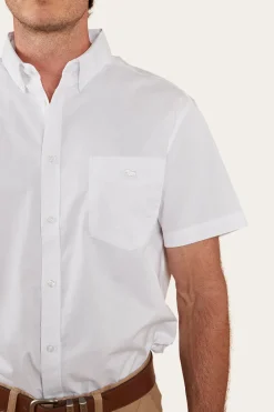 Sale Ringers Western Heritage Mens Short Sleeve Dress Shirt - White