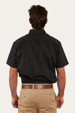 Discount Ringers Western Heritage Mens Short Sleeve Dress Shirt - Black