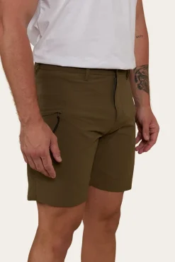 Ringers Western Hillston Mens Hybrid Short - Military Green