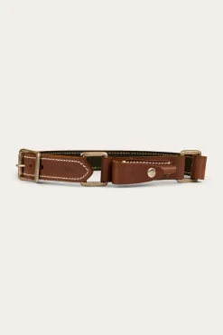 Online Ringers Western Hobble Belt - Brown / Silver