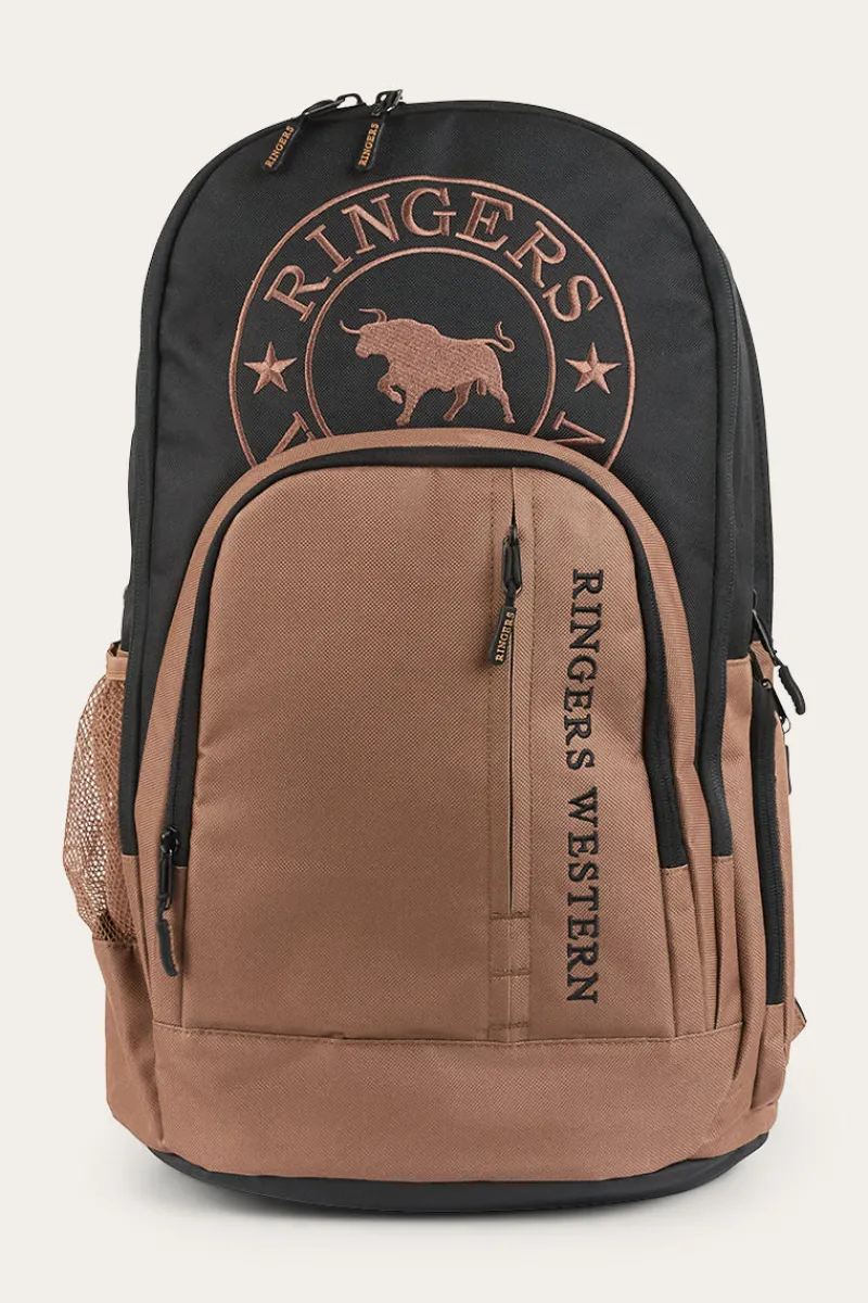 Hot Ringers Western Holtze Backpack - Brown / Black