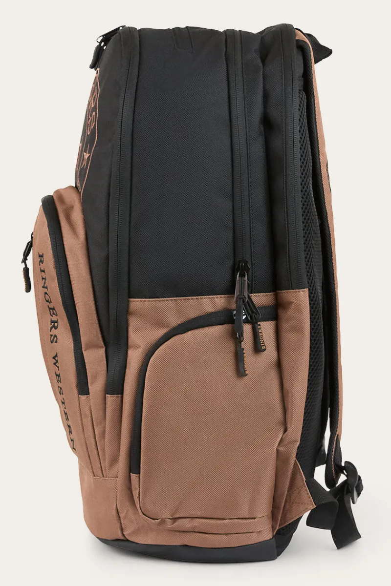 Hot Ringers Western Holtze Backpack - Brown / Black