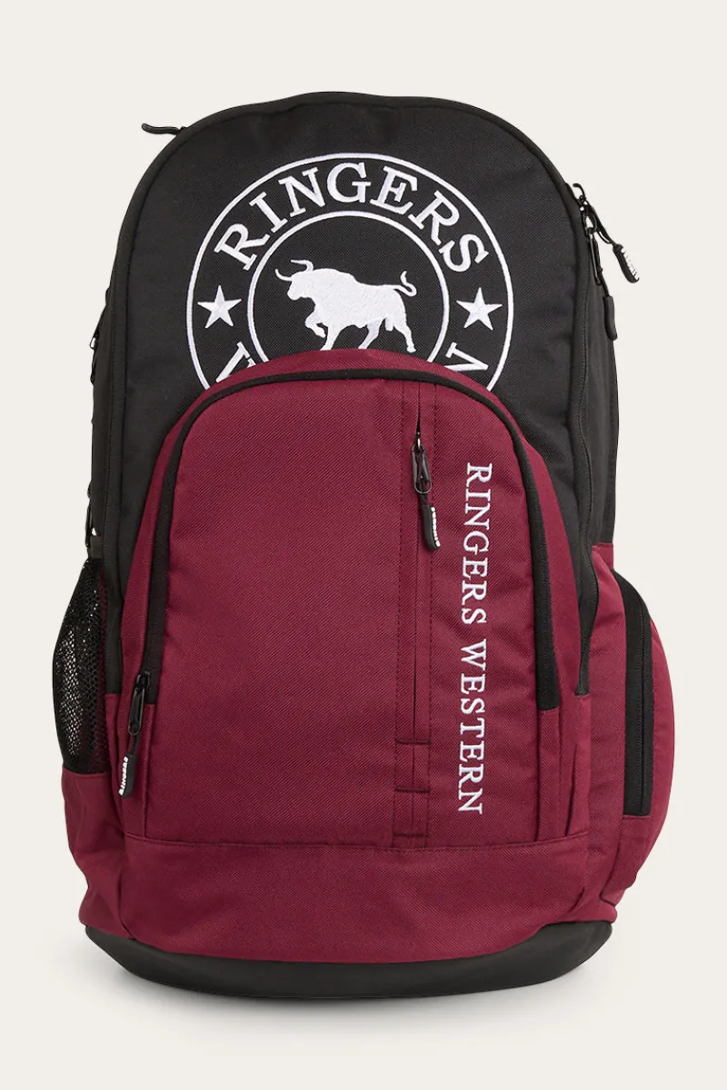 Online Ringers Western Holtze Backpack - Burgundy/Black