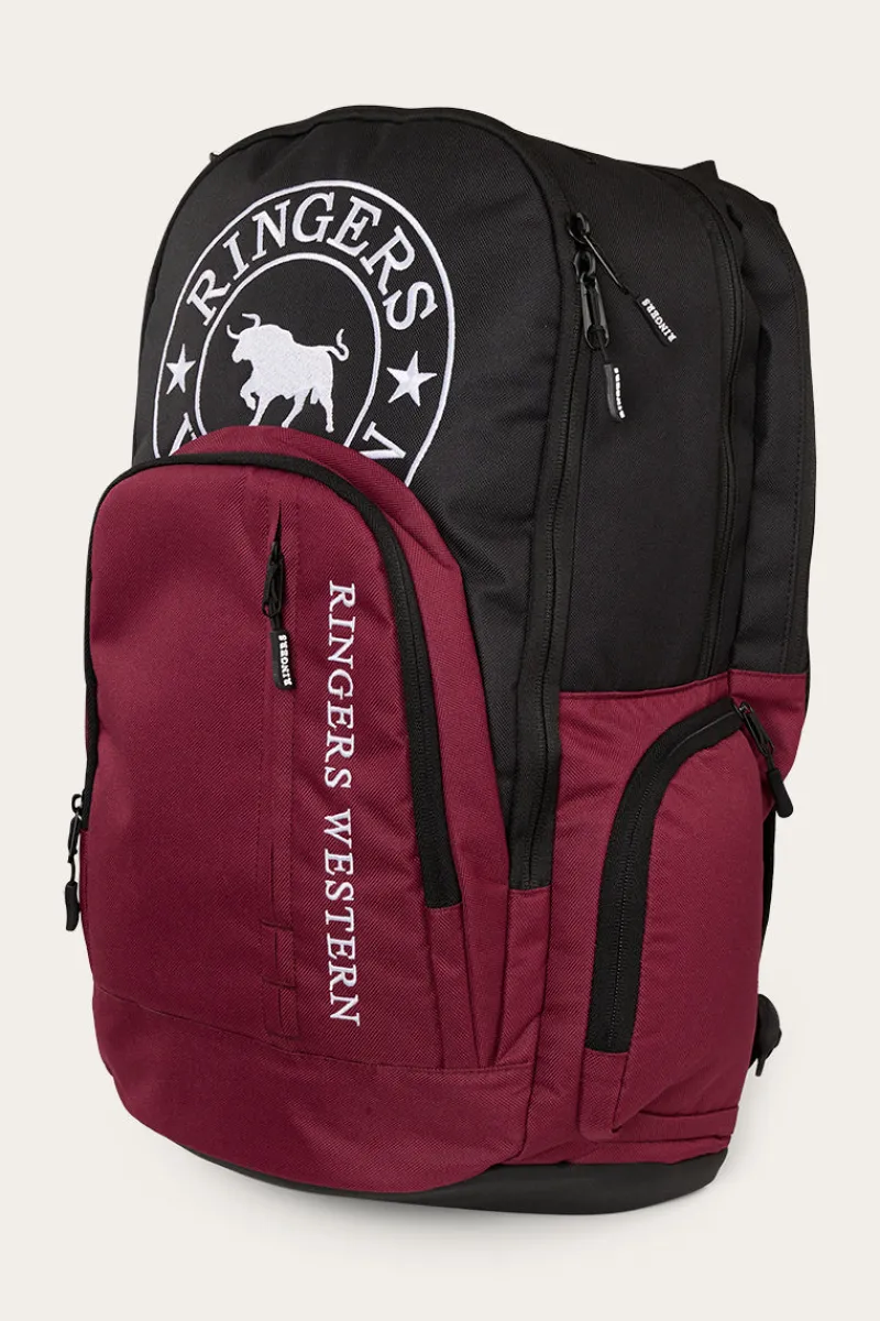 Online Ringers Western Holtze Backpack - Burgundy/Black