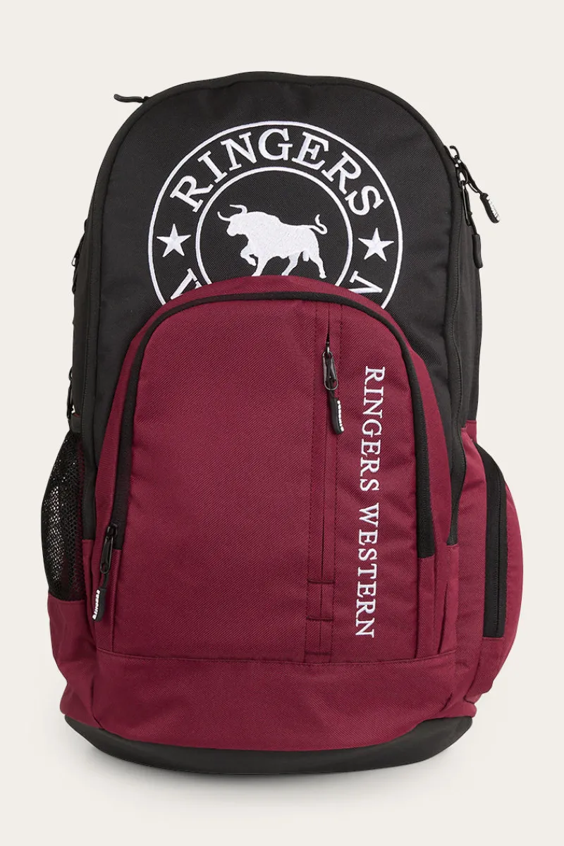 Online Ringers Western Holtze Backpack - Burgundy/Black