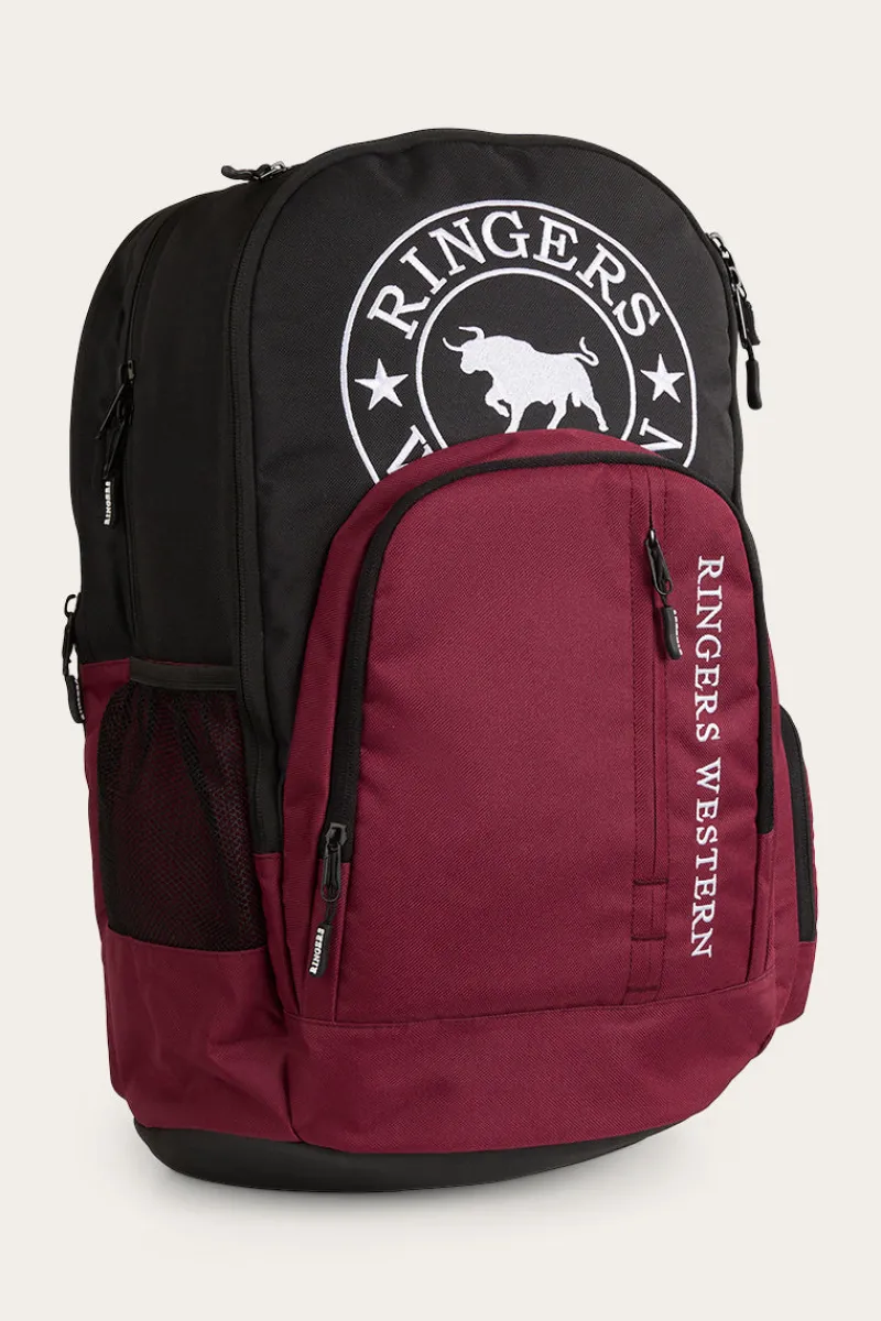 Online Ringers Western Holtze Backpack - Burgundy/Black