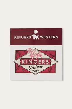 New Ringers Western Home Town Sticker - Black