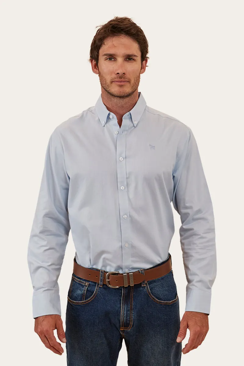 Sale Ringers Western Homestead Mens Dress Shirt - Blue Chambray