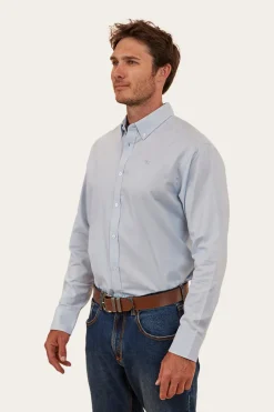 Sale Ringers Western Homestead Mens Dress Shirt - Blue Chambray