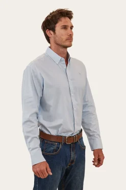 Sale Ringers Western Homestead Mens Dress Shirt - Blue Chambray