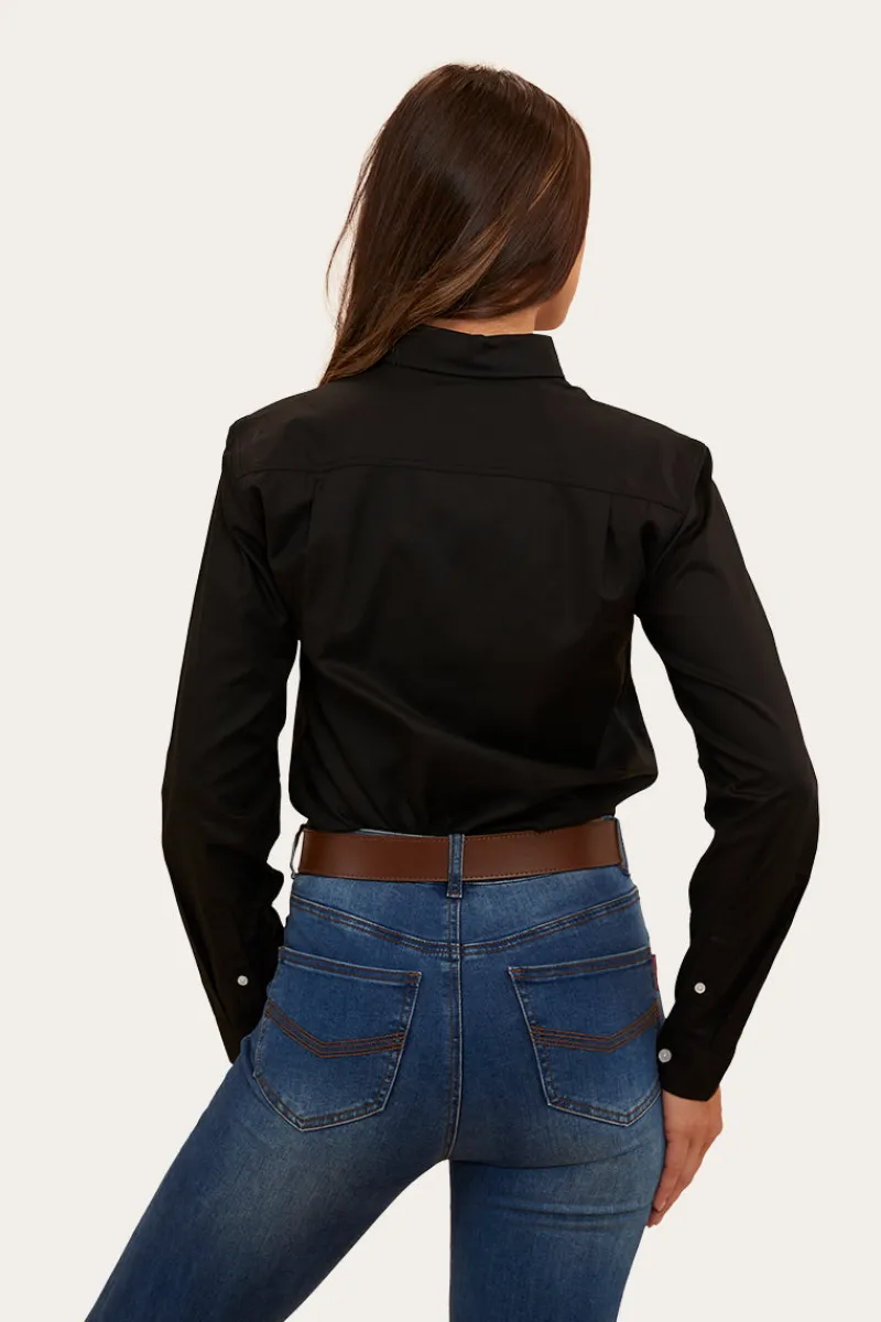 New Ringers Western Homestead Womens Dress Shirt - Black