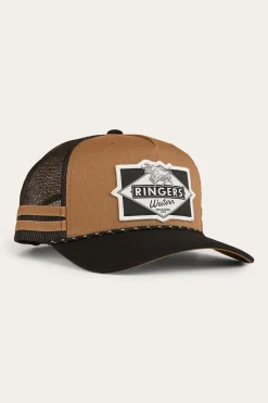 Online Ringers Western Hometown Trucker Cap - Clay / Black