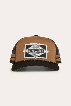 Online Ringers Western Hometown Trucker Cap - Clay / Black