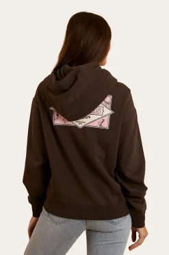 Online Ringers Western Hometown Womens Pullover Hoodie - Charcoal