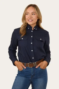 Sale Ringers Western Hope Womens Dress Shirt - Navy