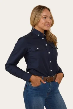 Sale Ringers Western Hope Womens Dress Shirt - Navy