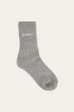 Hot Ringers Western Howdy Unisex Sock 2 Pack - Black/Grey Marle