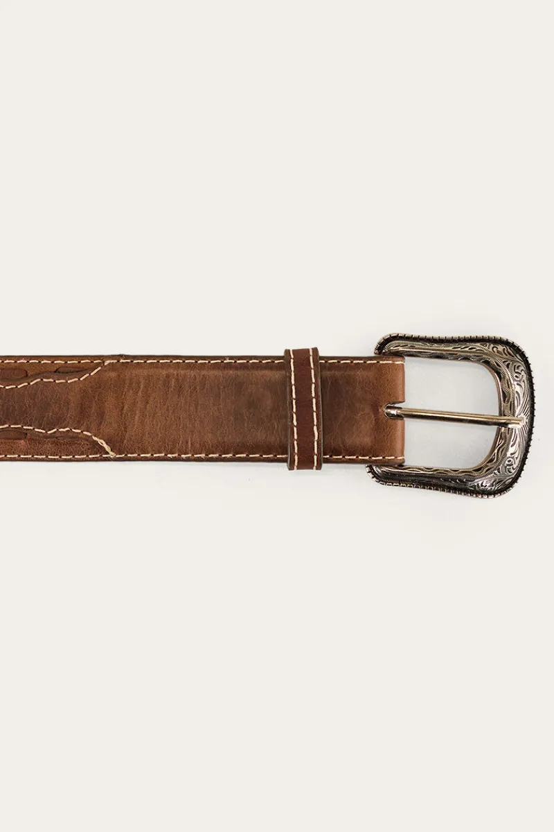Discount Ringers Western Indiana Belt - Burnt Brown