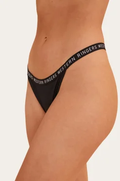 Outlet Ringers Western Isla Womens G-String - Black