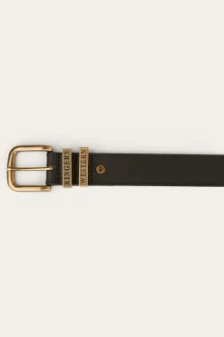 Sale Ringers Western James Belt - Black / Gold