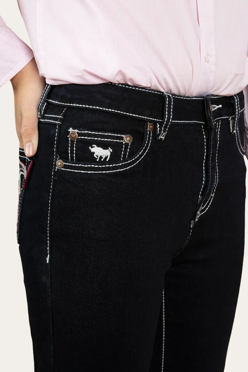 Online Ringers Western Joey Cowgirl Jean - Dark Blue