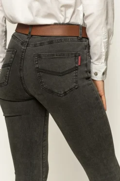 New Ringers Western Katherine Cowgirl Womens Mid-Rise Bootleg Jeans - Charcoal
