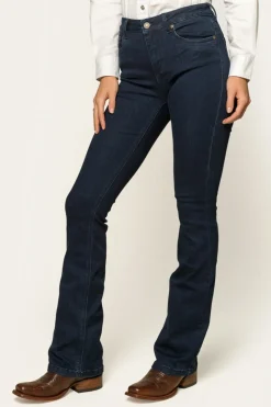 Ringers Western Katherine Womens Mid-Rise Bootleg Jeans - Indigo Blue