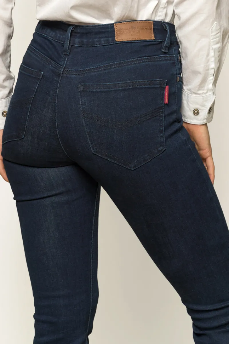 Ringers Western Katherine Womens Mid-Rise Bootleg Jeans - Indigo Blue