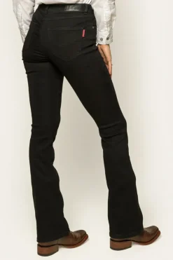 Discount Ringers Western Katherine Womens Mid-Rise Bootleg Jeans - Black