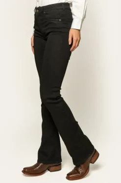 Discount Ringers Western Katherine Womens Mid-Rise Bootleg Jeans - Black