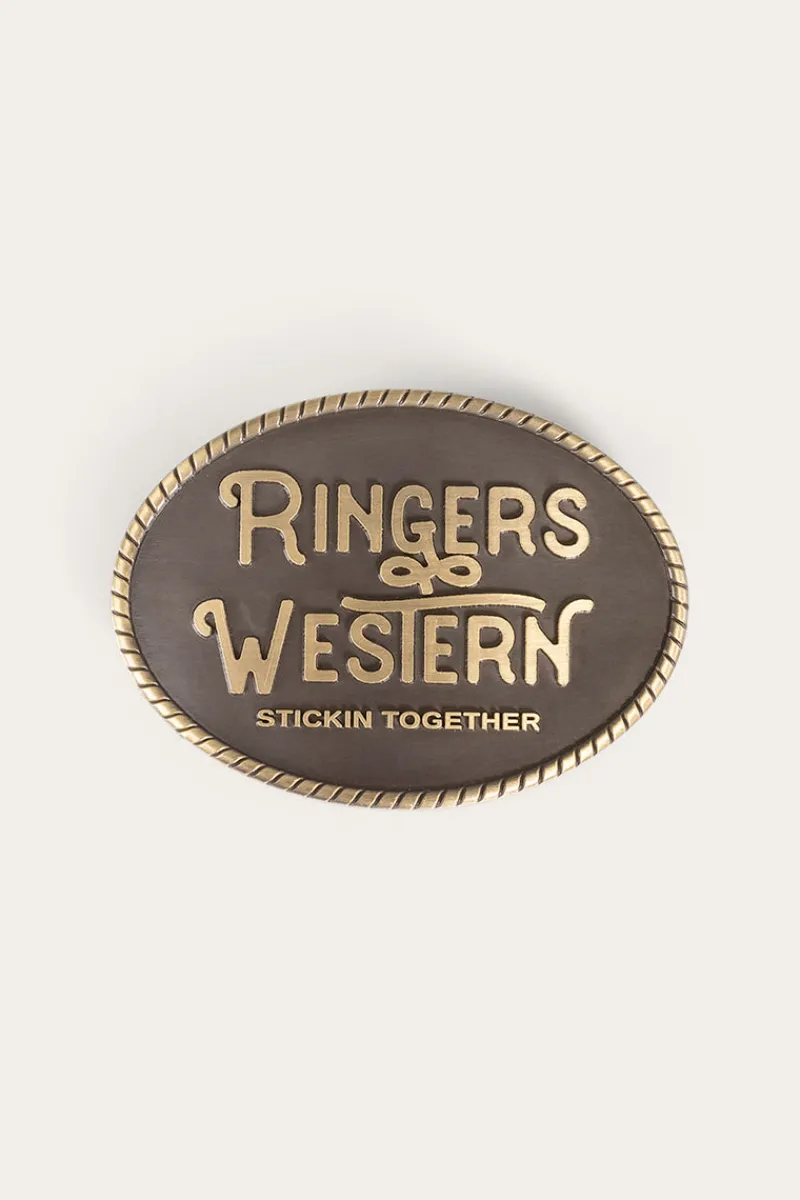 Discount Ringers Western Kelby Belt Buckle - Gold