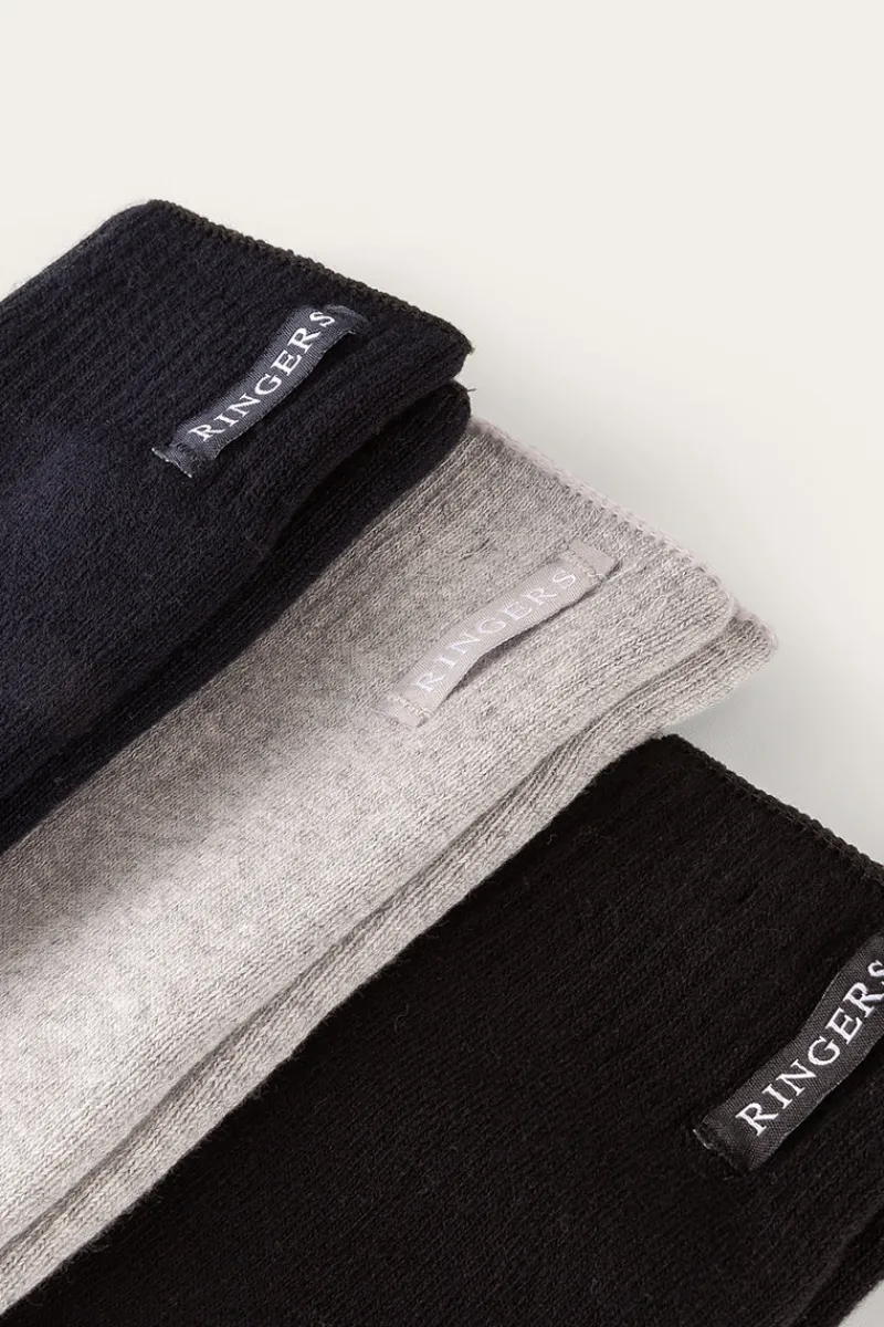 Outlet Ringers Western Kenilworth Mens 3 Pack Socks - Multi